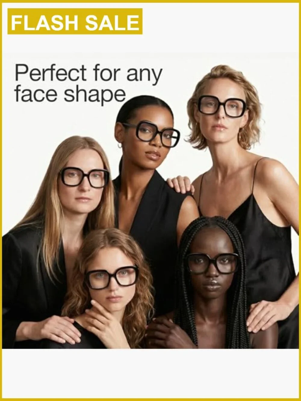 Oversized Retro Blue Light Glasses, Anti-Glare Computer Eyewear